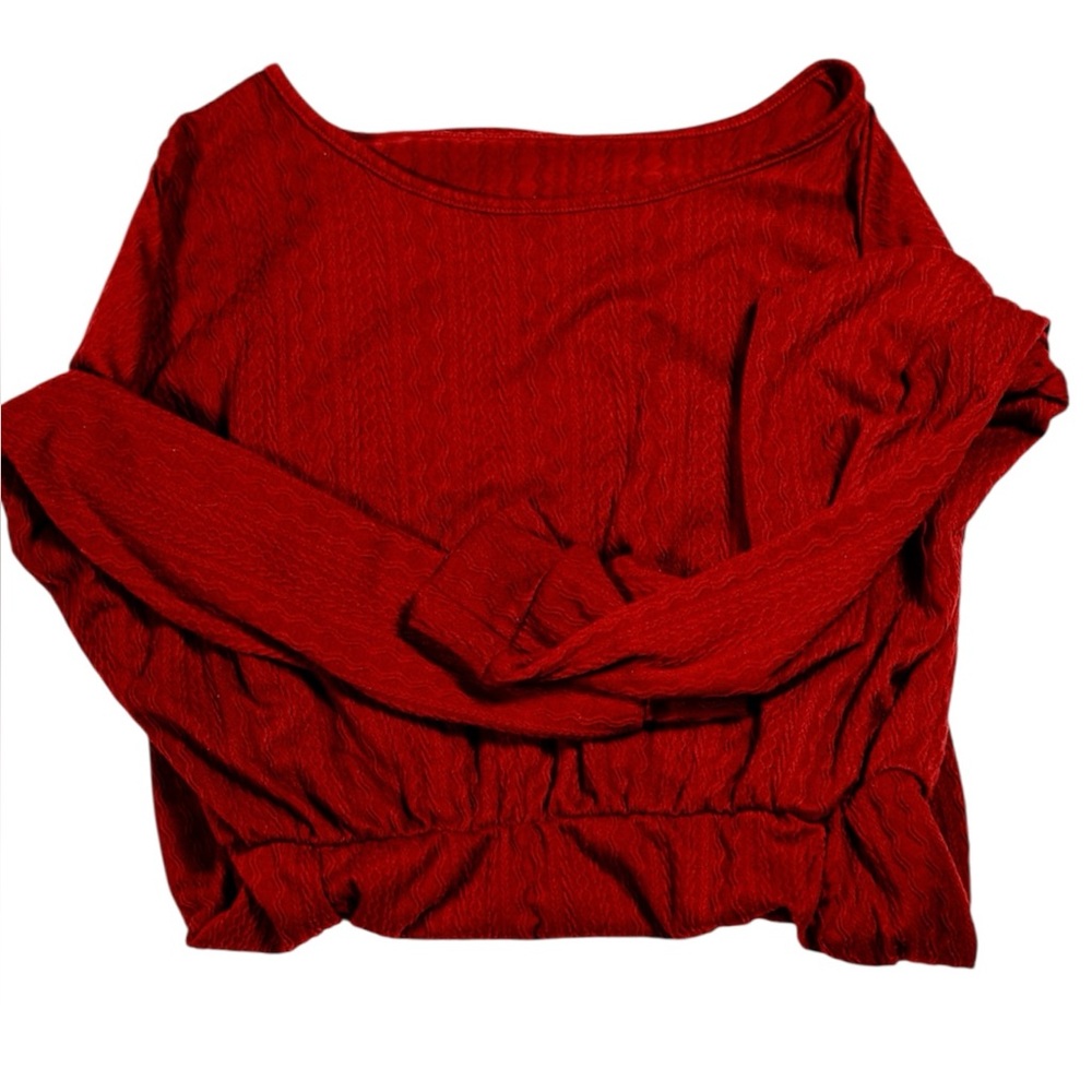 LI&QI Red Ruched Long Sleeve Bodycon Dress – Size L - Picture 14 of 15